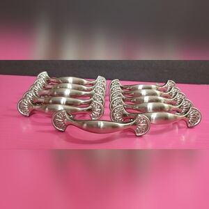 Unbranded Heavy Metal Silver Colored Drawer Pulls Set Of 11 (0501)